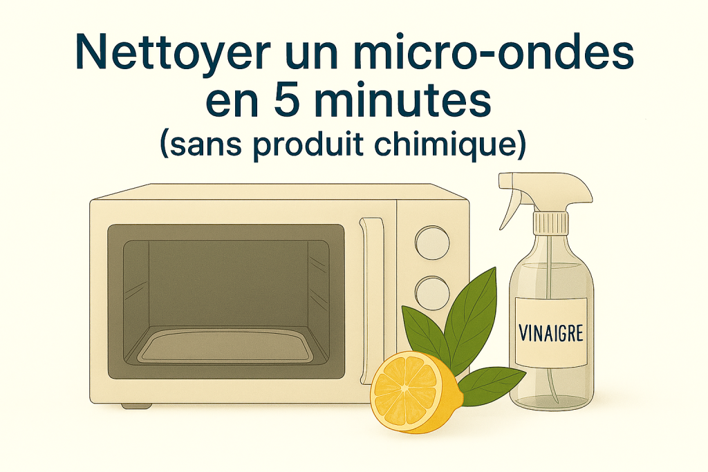 Nettoyer un micro-ondes naturellement avec du citron et du vinaigre en 5 minutes