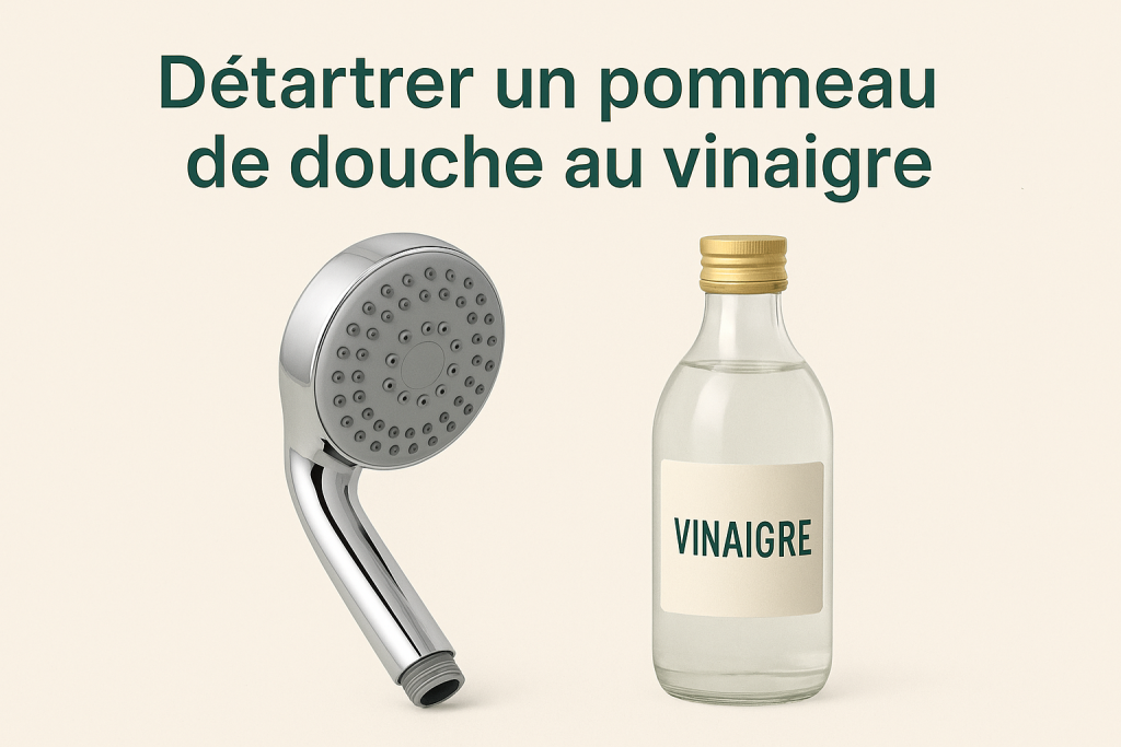 Détartrer un pommeau de douche au vinaigre blanc – astuce anti-calcaire naturelle